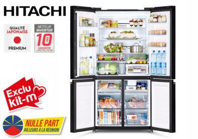 Réfrigérateur Combiné 4 Portes 569L Hitachi (RWB640VRU0) LES BONNES AFFAIRES Les meubles qu'on aime ! 2