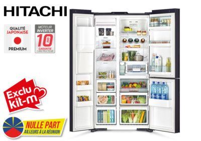 Réfrigérateur Américain 3 Portes Ouverture Automatique Hitachi (R-M700VAGRU9X-2GBZ) Exclu Kit-M !!! Les meubles qu'on aime ! 2