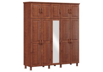 Armoire 10 Portes avec Miroir et 4 Tiroirs Bronze Les Armoires, Commodes & Chevets Les meubles qu'on aime ! 2