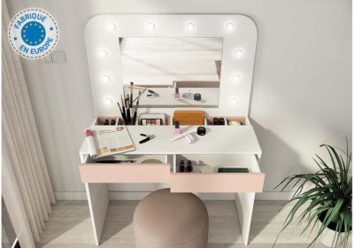 Coiffeuse Hollywood avec LED Les Armoires, Commodes & Chevets Les meubles qu'on aime ! 2