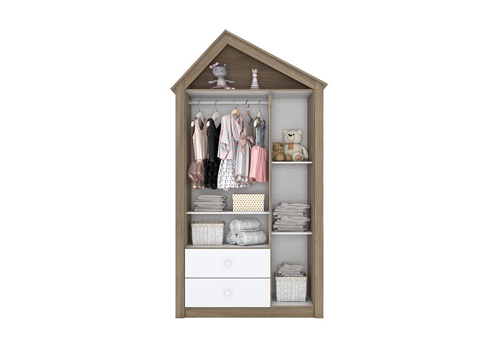 Armoire 3 Portes Casinha Maison Les Chambres d'Enfants Les meubles qu'on aime ! 2