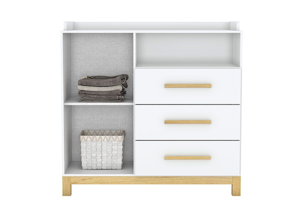 Commode 1 Porte 4 Tiroirs L'Espace Bébé Les meubles qu'on aime ! 2