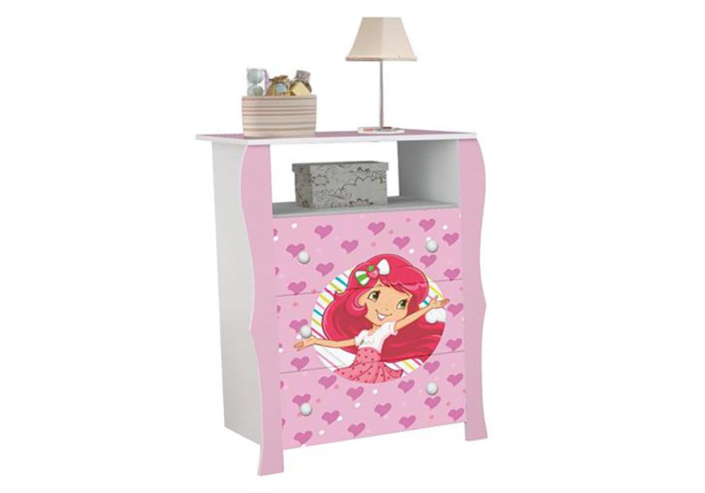 Commode 3 Tiroirs (Chambre Lara Rose) Les Chambres d'Enfants Les meubles qu'on aime ! 2