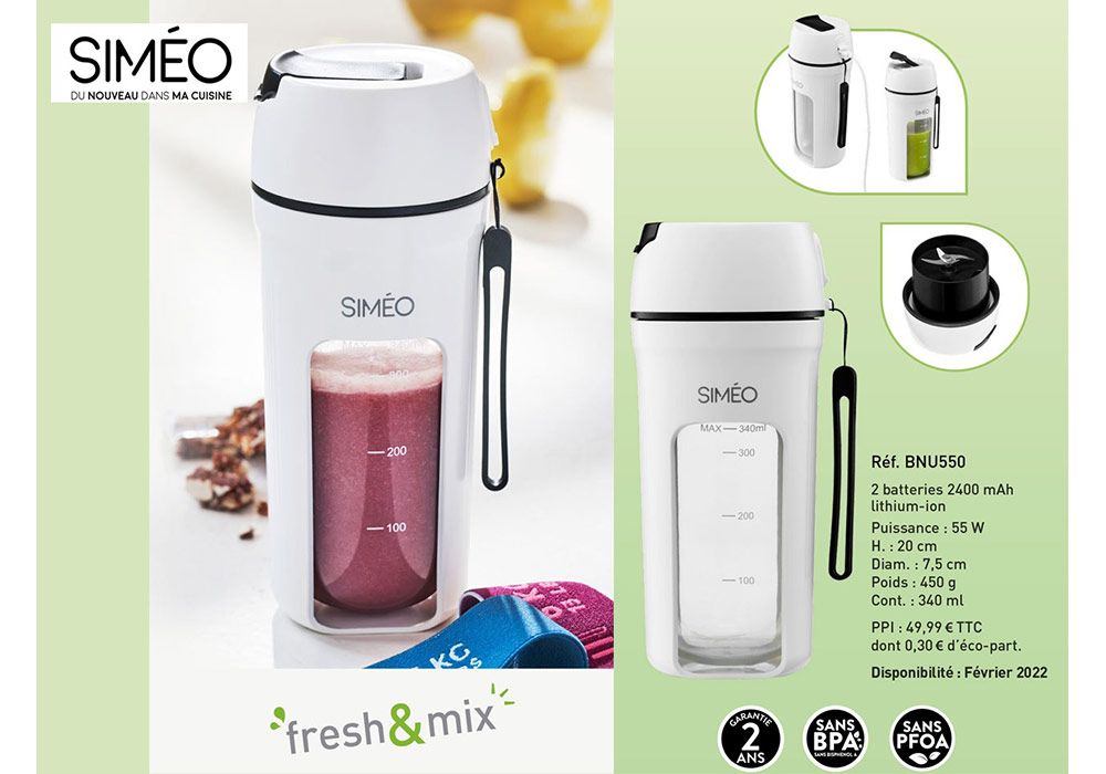 Blender Nomad Fresh&Mix Simeo (BNU550) Les Boissons (Café, Thé, Jus) Les meubles qu'on aime ! 2