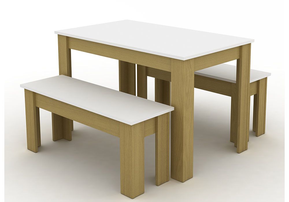 Ensemble Table avec 2 Bancs Emma LES BONNES AFFAIRES Les meubles qu'on aime ! 2