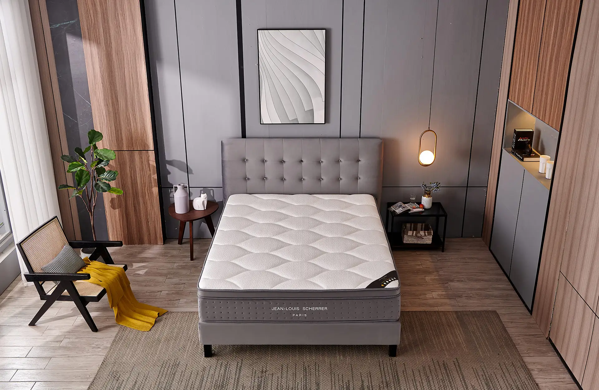 Matelas 140x190x30cm Jean-Louis Scherrer Villandry (ST805D) Jean-Louis Scherrer Literie Les meubles qu'on aime ! 2