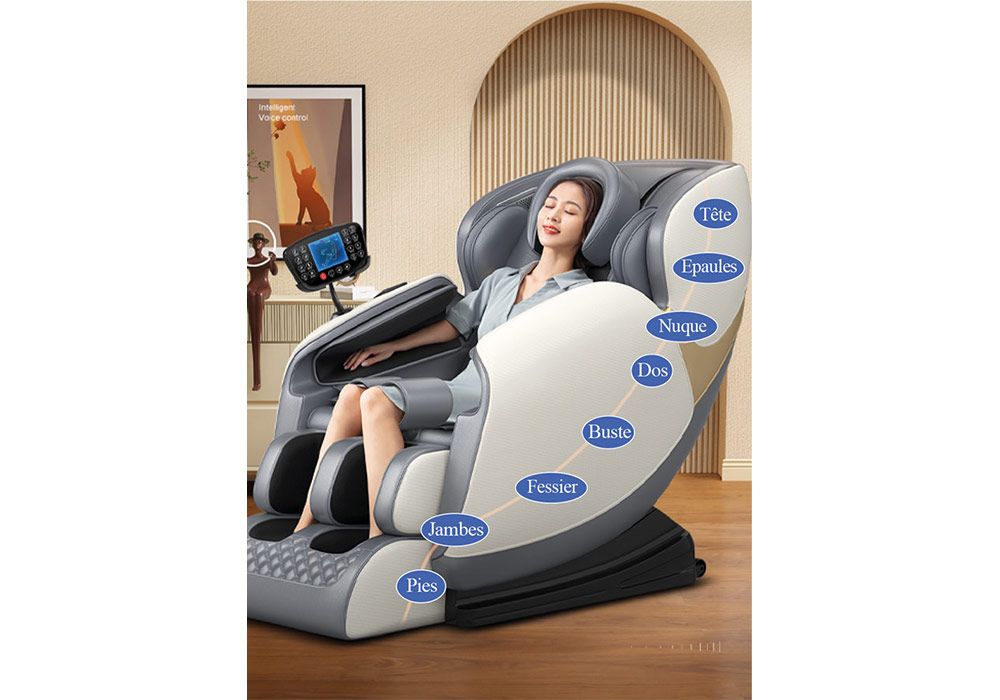 Fauteuil de Massage Relaxant Solaria Top Relax Noir LES BONNES AFFAIRES Les meubles qu'on aime ! 2