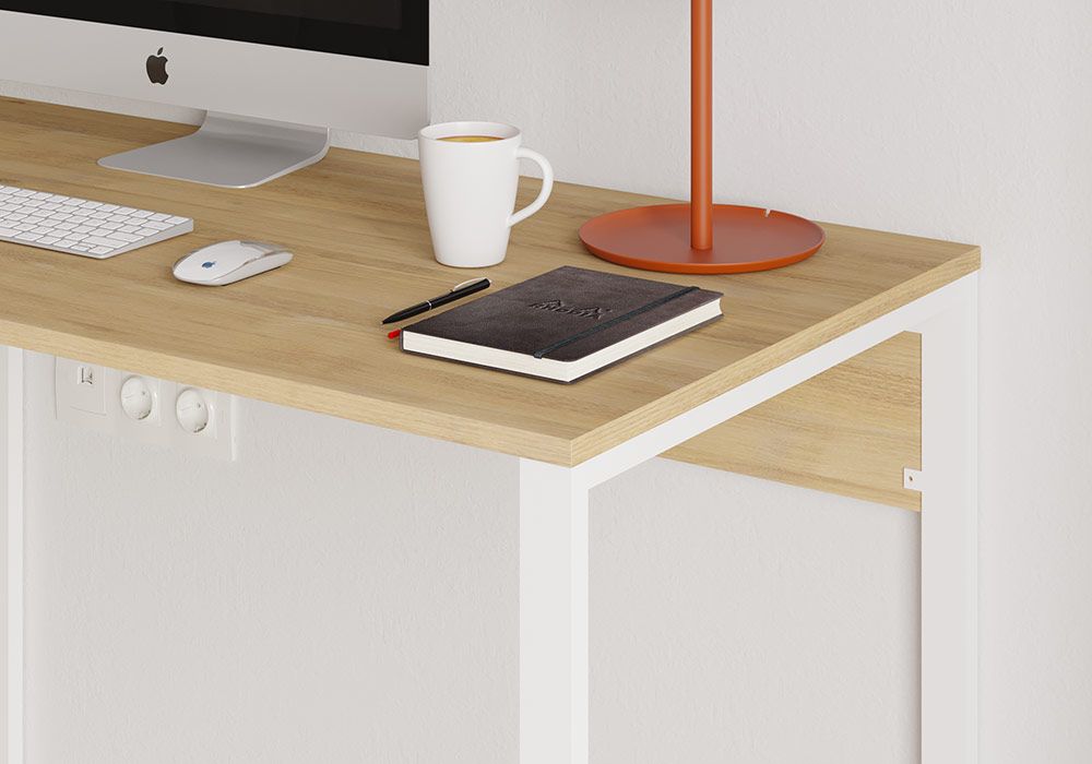 Bureau Inna Naturel/Blanc Les Bureaux Les meubles qu'on aime ! 2