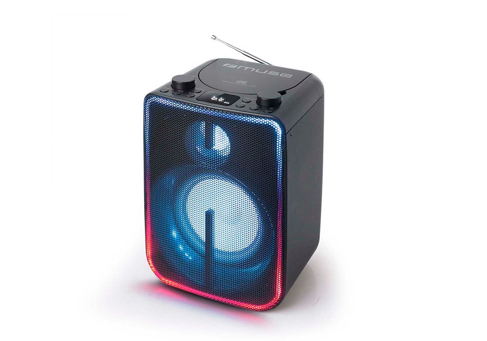 Enceinte Lumineuse Boombox Bluetooth Muse (M1802DJ) Les Barres de Son, Enceintes & Radios Les meubles qu'on aime ! 2