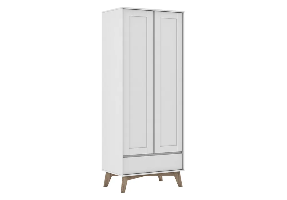 Armoire 2 Portes avec 1 Tiroir Bianca Les Armoires, Commodes & Chevets Les meubles qu'on aime ! 2