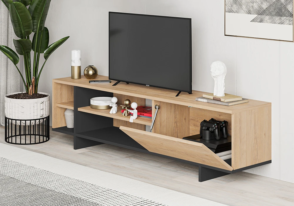 Meuble TV  1 Porte 160cm Cequoia Les Meubles de Complément Les meubles qu'on aime ! 2