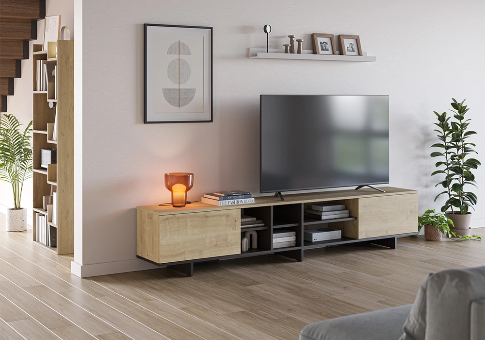 Meuble TV  2 Portes 230cm Cequoia Les Meubles de Complément Les meubles qu'on aime ! 2