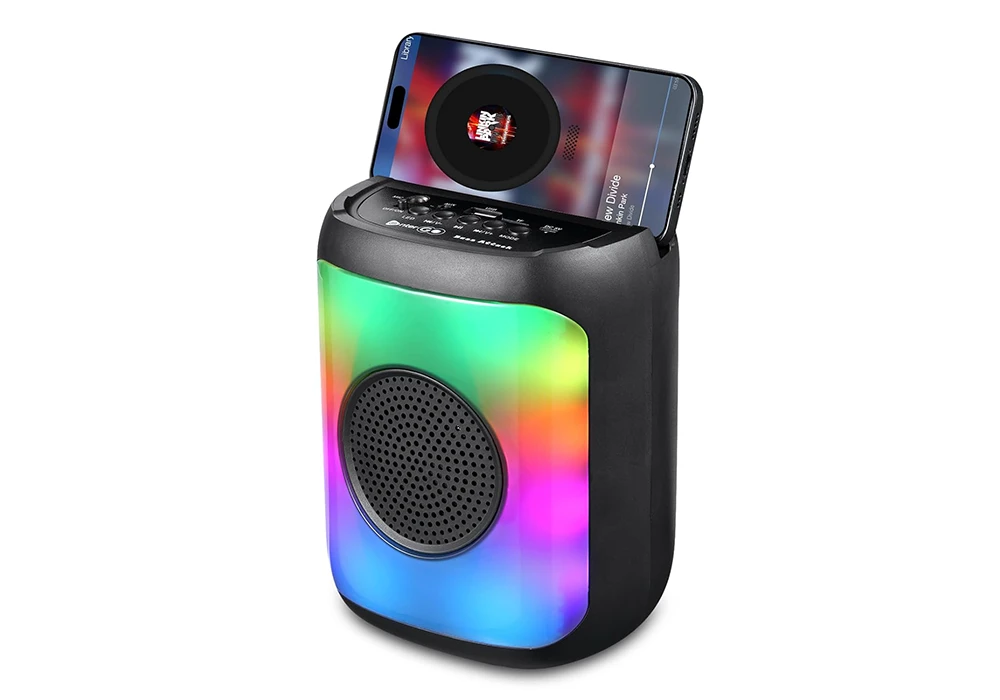 Enceinte Portable Bluetooth Lumineuse + Micro Filaire (KA-FIRE) Les Barres de Son, Enceintes & Radios Les meubles qu'on aime ! 2