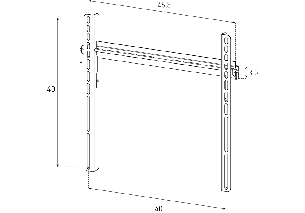 Support Mural Fixe pour TV Sonorus (WMTV400F) Les Accessoires Les meubles qu'on aime ! 2