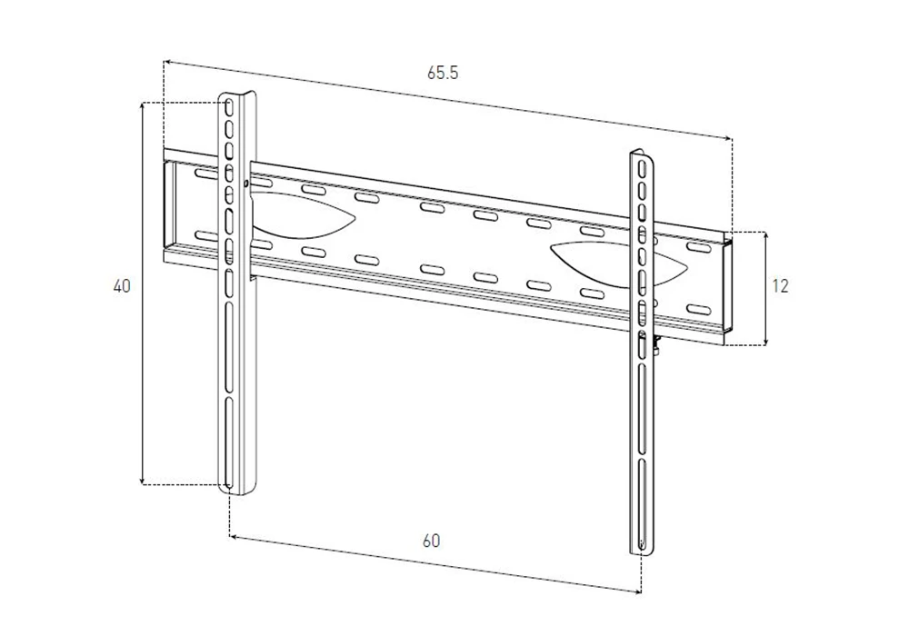 Support Mural Fixe pour TV Sonorus (WMTV600F) Les Accessoires Les meubles qu'on aime ! 2